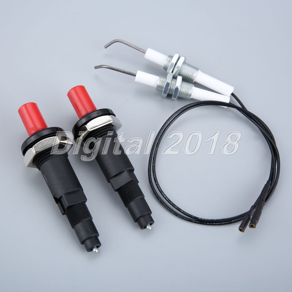 Replace Piezo Igniter Push Button Set Spake Generator Ignition Parts 2Pcs/Lot