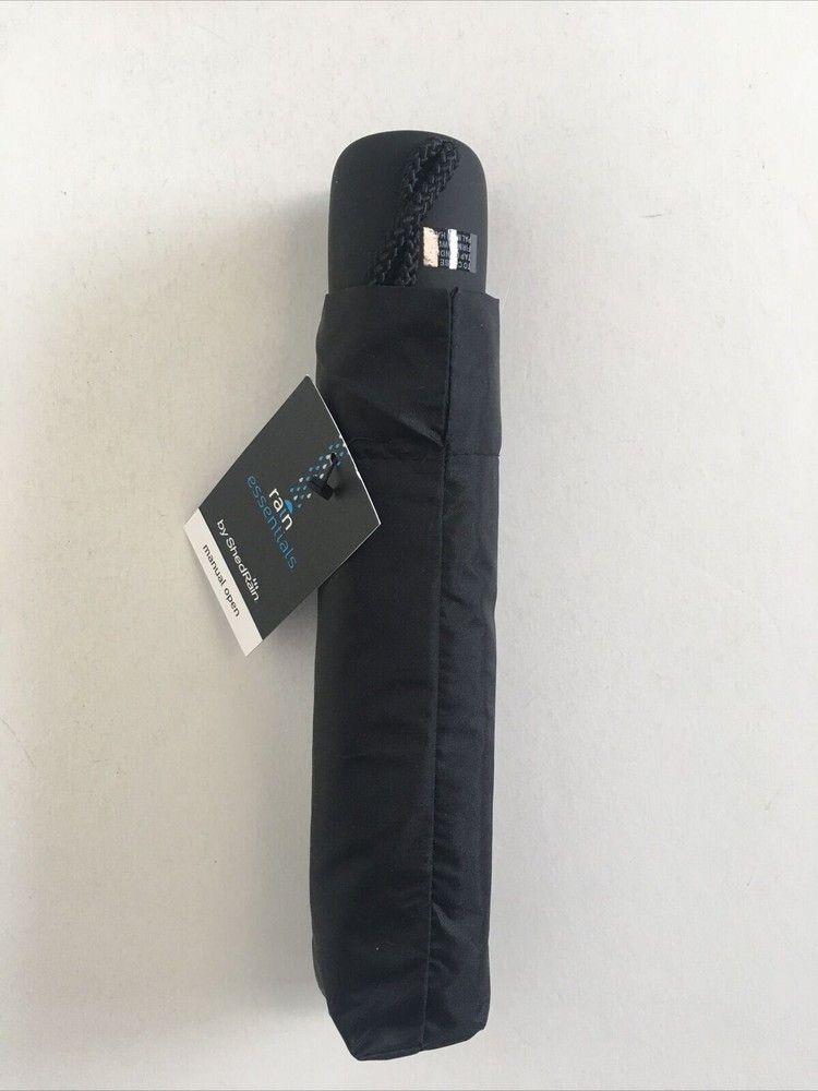 2 ShedRain Shed Rain Essentials Manual Open Umbrella Compact Black