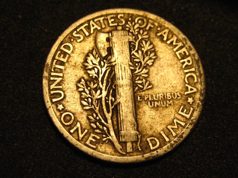 1929-P 90 % Silver Mercury Head Dime #2
