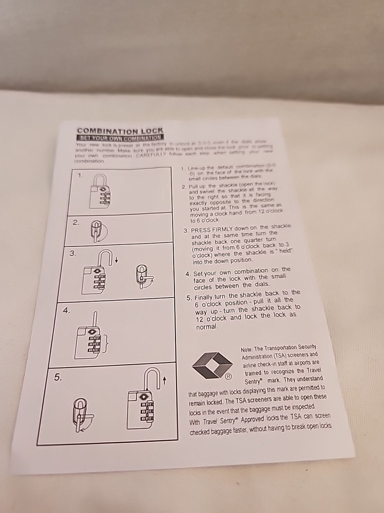 5 Green Combination Luggage Locks TSA Suitcase Padlock 3 Digit Luggage Code