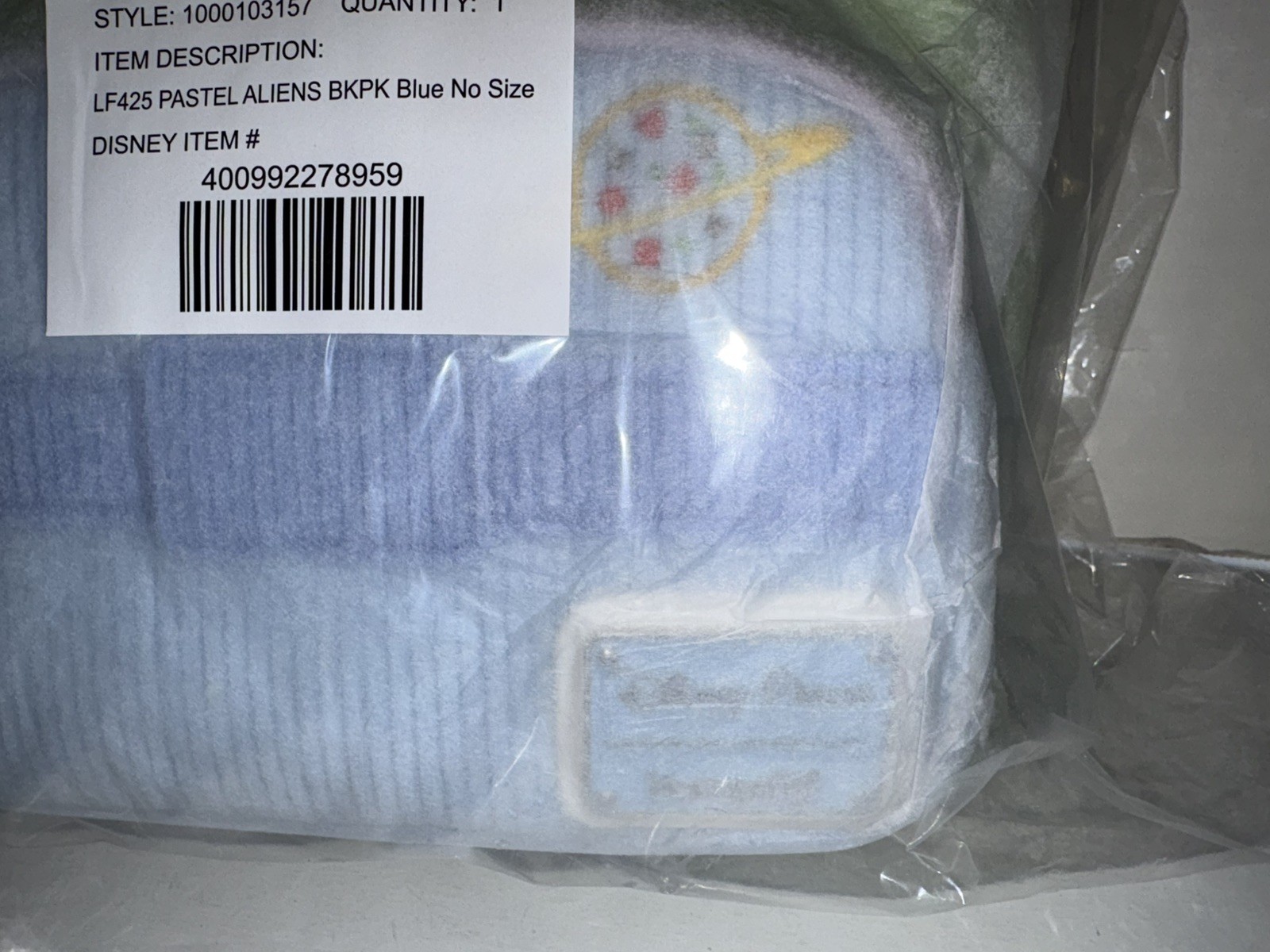 Disney Parks Loungefly Toy Story Alien Pastel Corduroy Pixar Backpack Easter