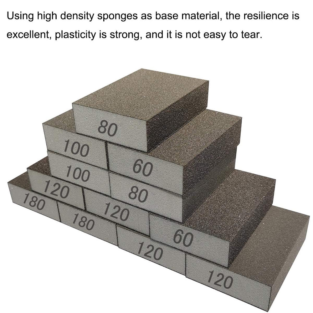 12 Pack Sanding Sponge, Coarse/Medium/Fine/Superfine 6 Different Specifications