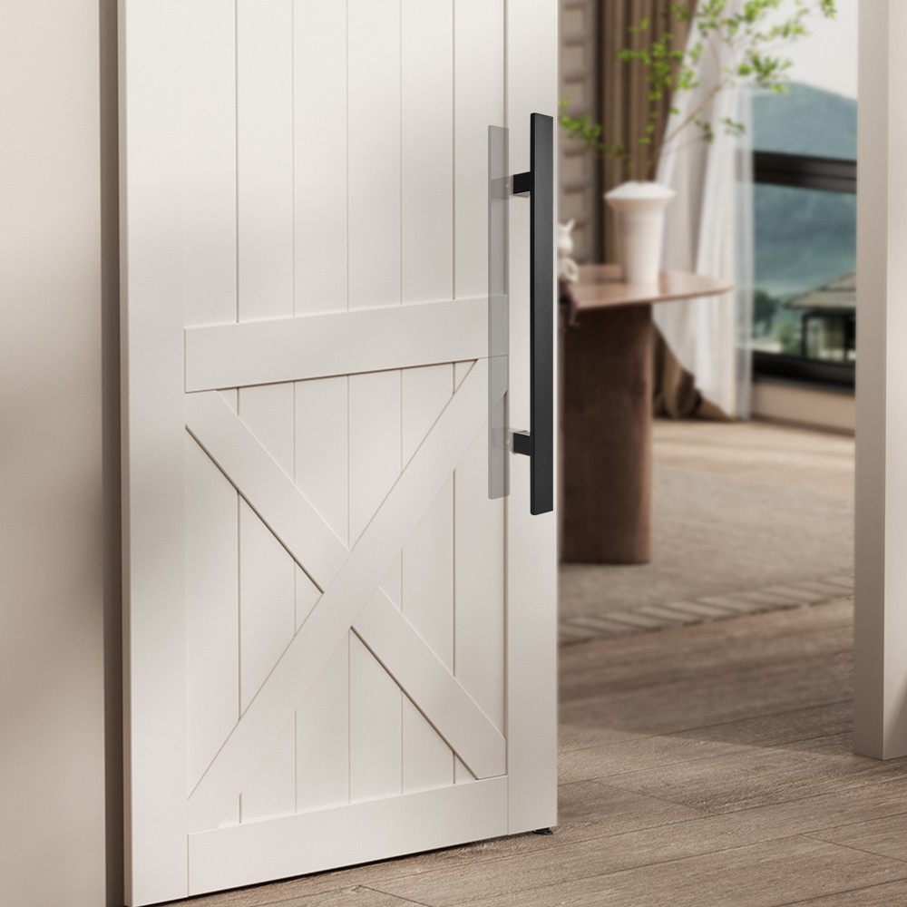 Stainless Steel Double Sided Push Pull Door Handle, H-shaped Door Pull Handle