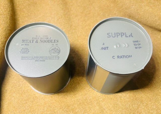 Late WWII OD C Ration SUPPER - Fully Edible, Reusable Historically Accurate