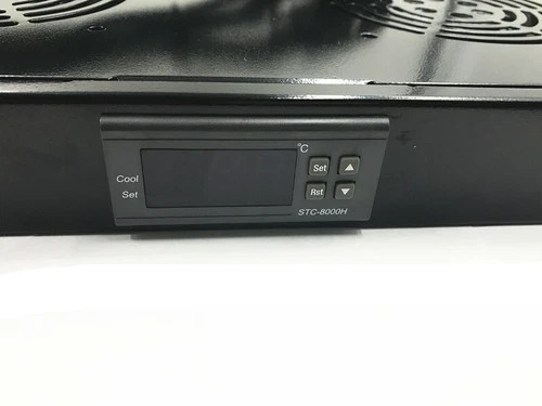 1U Rack Mount Digital Temperature Control Unit – Server Cooling Fan System 110V