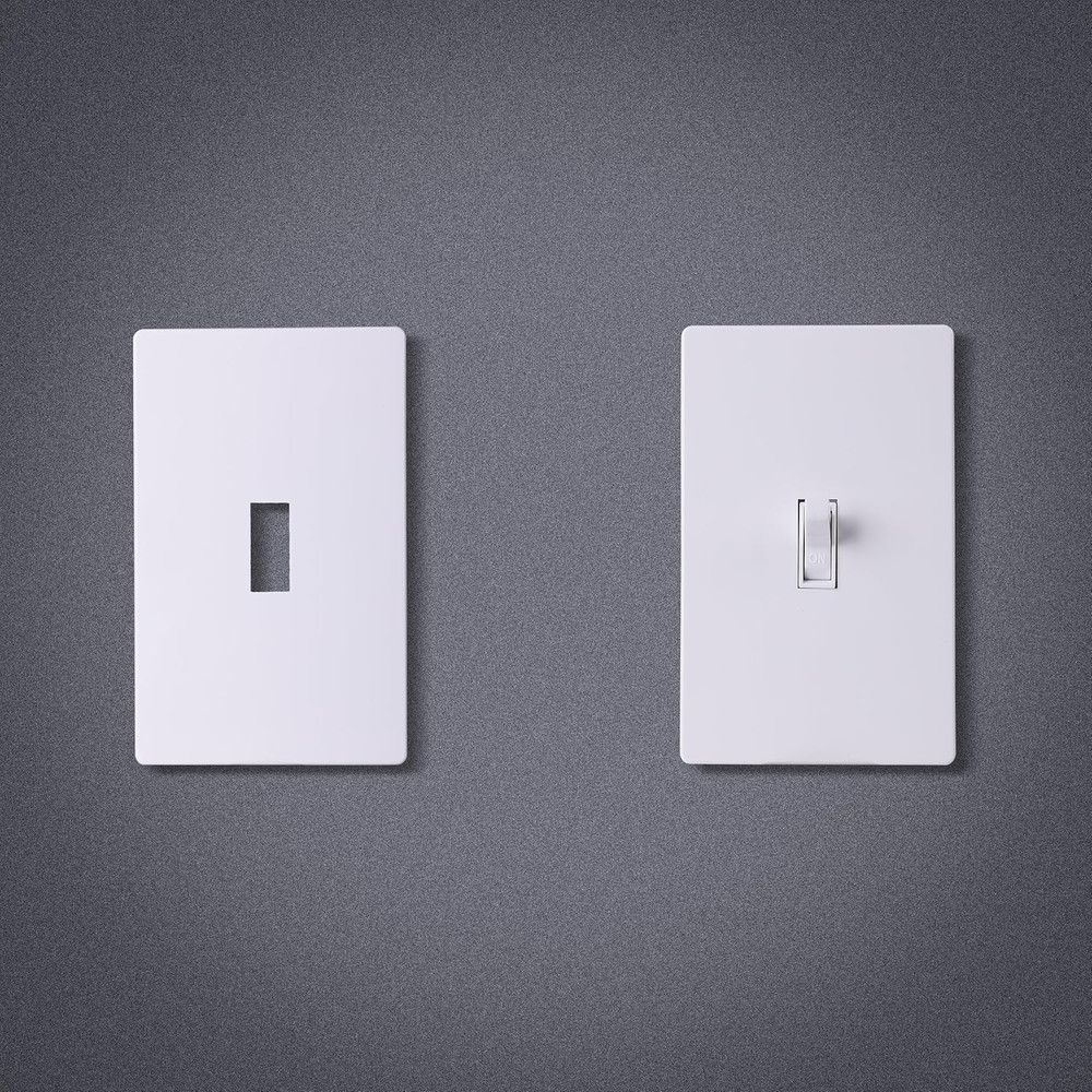 10 PCS Light Plates Switch Covers, Screwless, Toggle Switch Cover, Thermoplastic