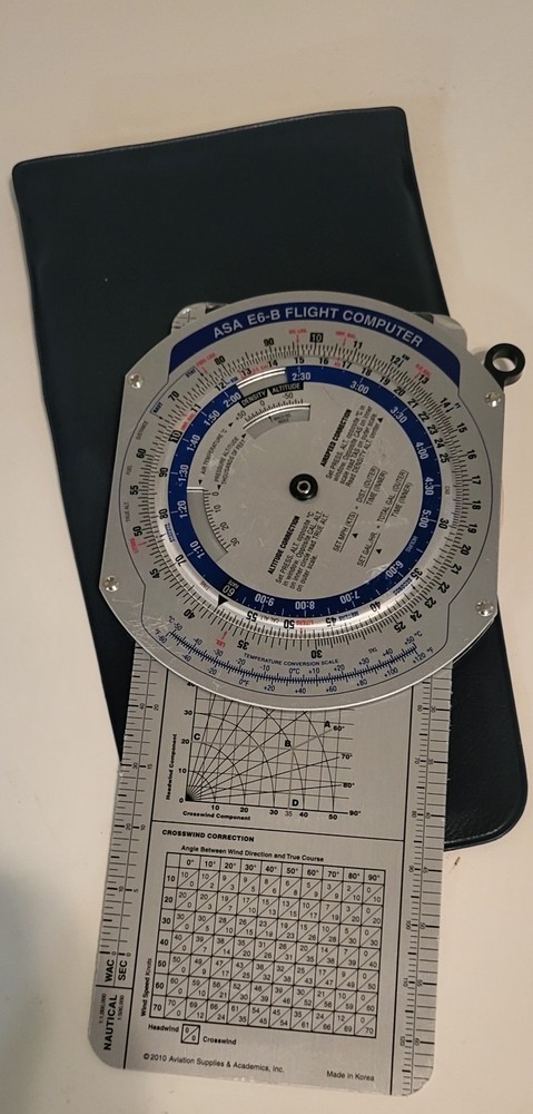 ASA E6-B Flight Computer Calculator With Case
