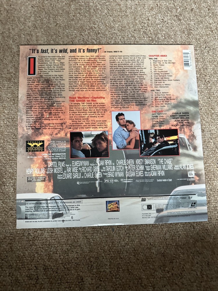 The Chase Laserdisc
