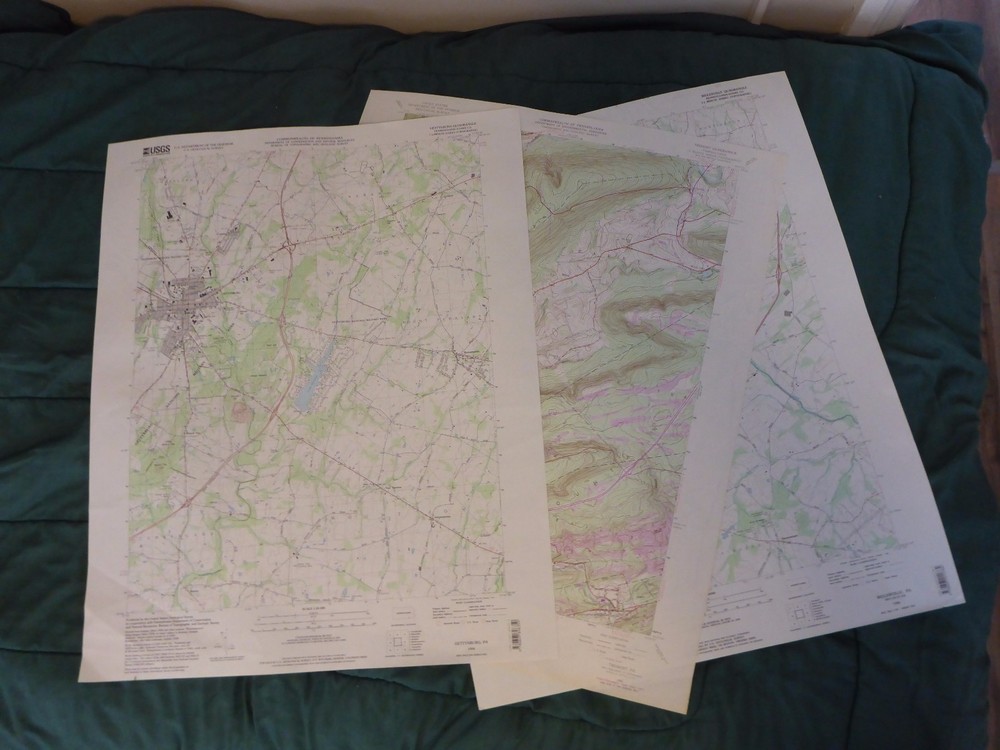 West Virginia USGS Topographic Quadrangle Maps - Multiple maps available!