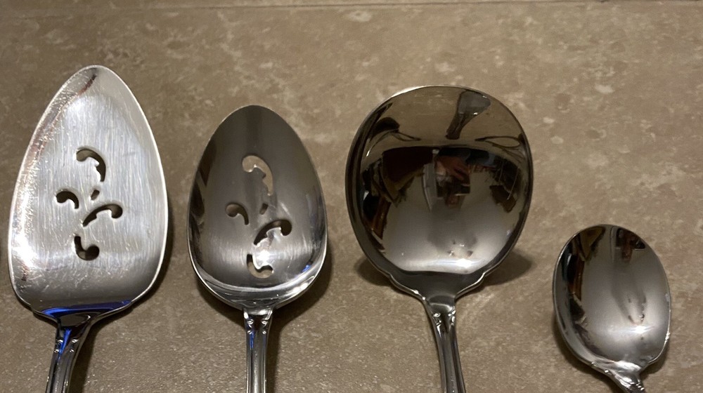 Oneida Community Stainless CHATELAINE Serving Spoons, Pie Server, Gravy + (6 pcs