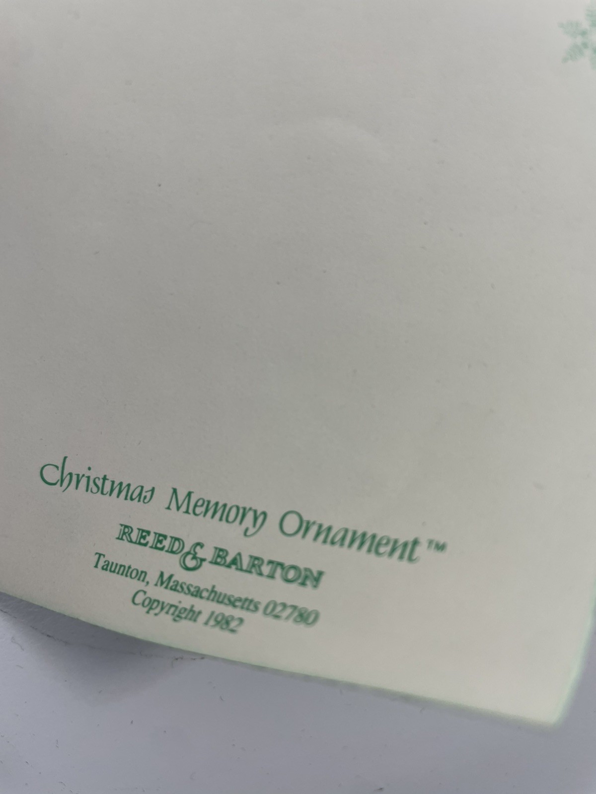 Vintage REED & BARTON Christmas memory ornament Gold-Plated Time Capsule 1982