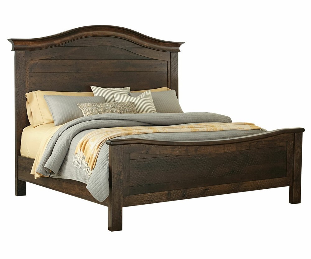 Solid Wood Farmhouse Panel Bedroom Set Queen King