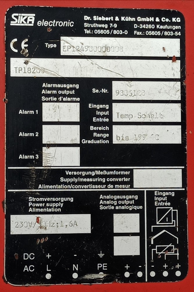 Sika Electronics TP18200 Temperature Calibrator (Defective)