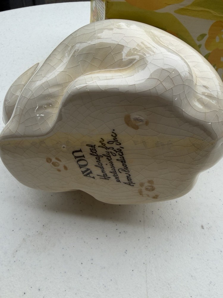 Avon Easter Bunny Planter Candle Holder