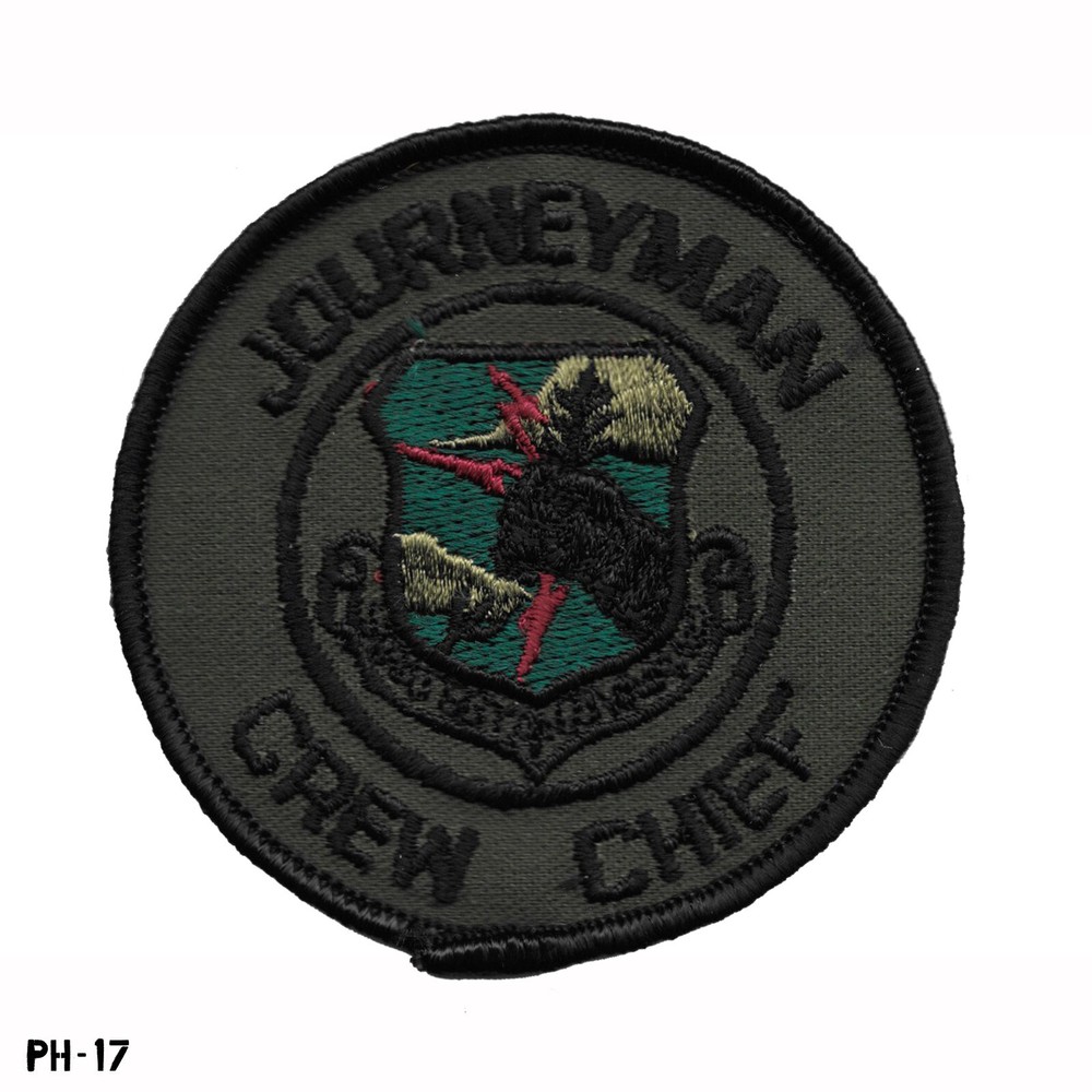 US Air Force USAF "Journeyman Crew Chief" Subdued Patch ~ NEW