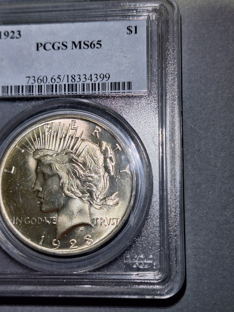 1923 Peace Silver Dollar PCGS MS 65