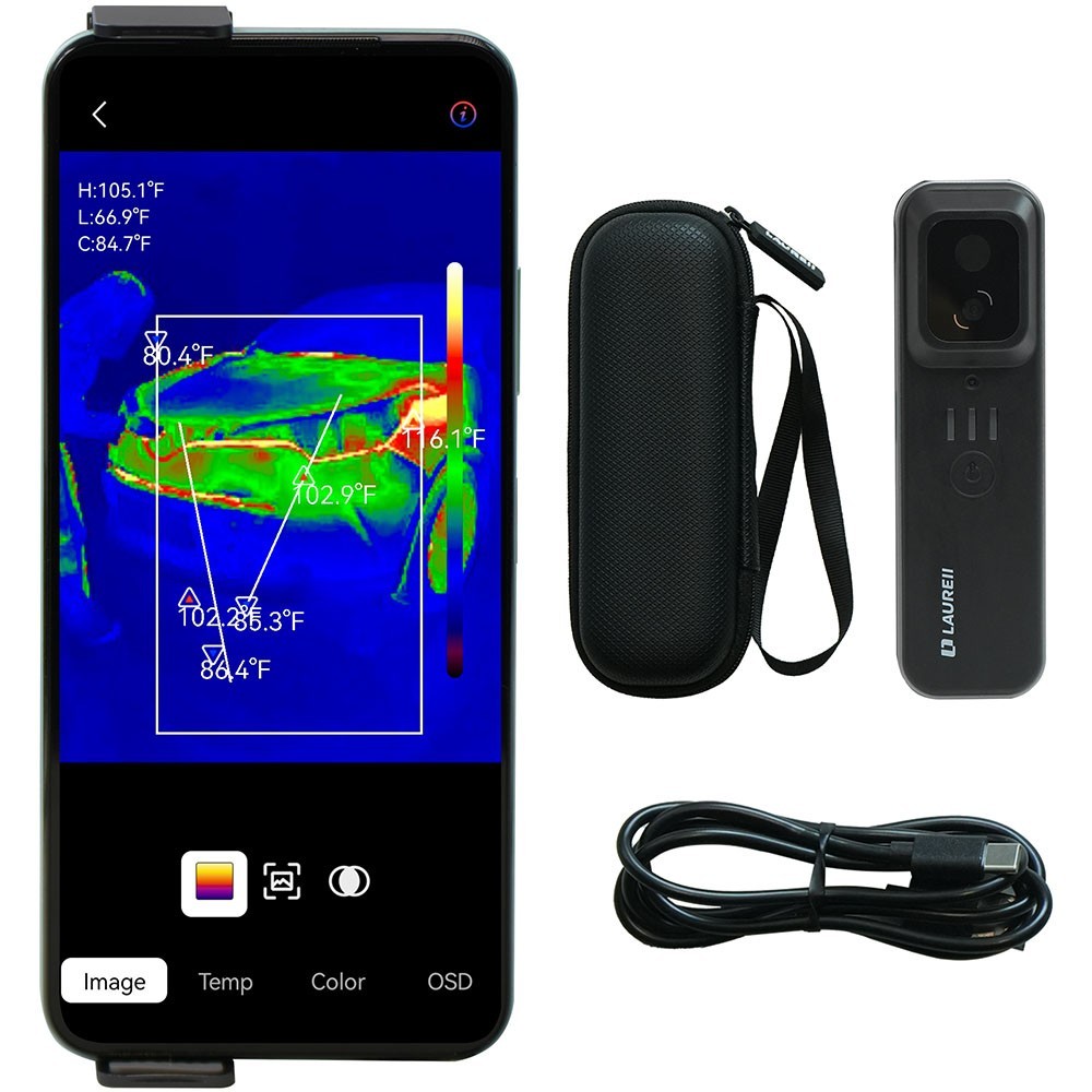 256x192 IR Resolution Thermal Camera Wireless Temperature Imager Camera for iOS