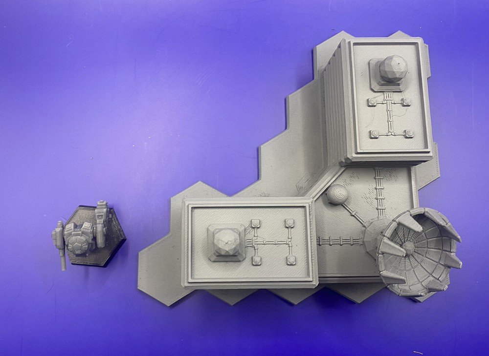 Comstar Communications Array Hex Base, Tabletop War Game Terrain Battletech 6mm