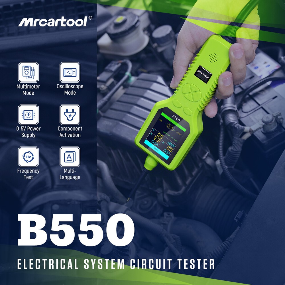 Digital Car Electrical Circuit Tester Diagnostic W/ Multimeter Oscilloscope Mode