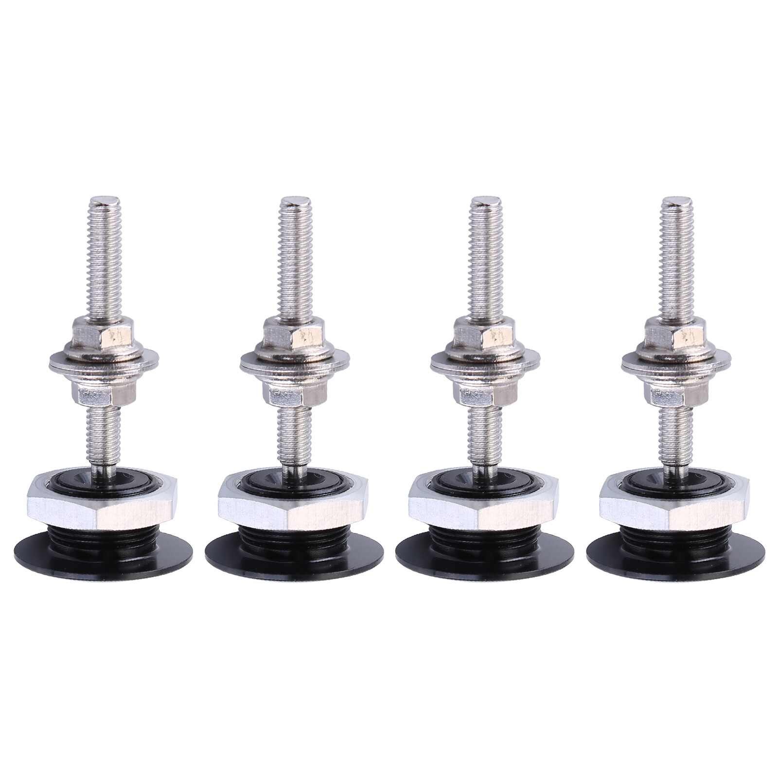 4PCS Aluminum Bumper Quick Release Fasteners Kit For Car Trunk Fender Hatch Lid