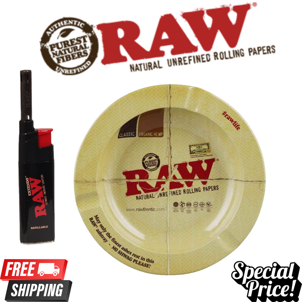RAW Extendo Lighter with RAW Ashtray | Official RAW Bundle