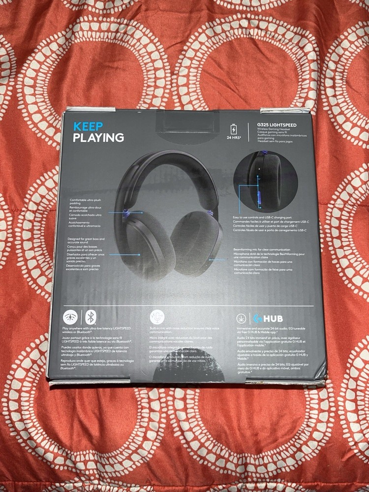 Logitech G325 LightSpeed Wireless Gaming Headset Black A00198