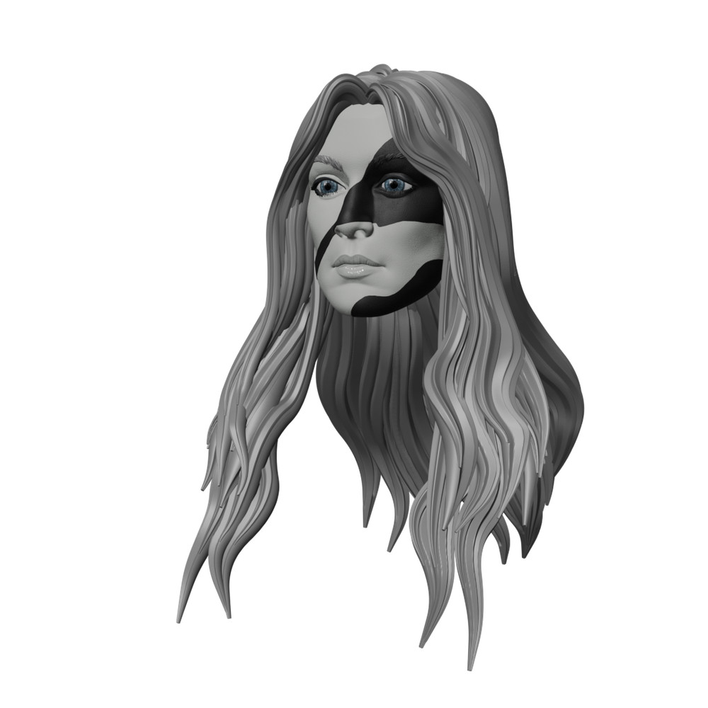 1/12 Scale [Unpainted) Head Sculpt: Valaria