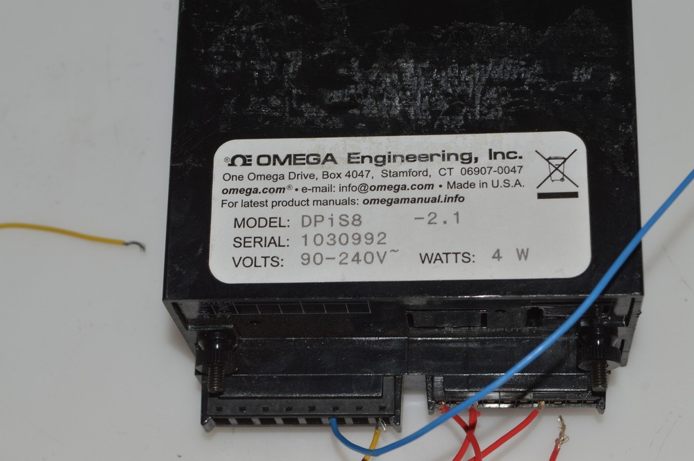 ^^ OMEGA ENGINEERING MODEL DPIS8 90-240V DIGITAL PANEL METER (YMT87)