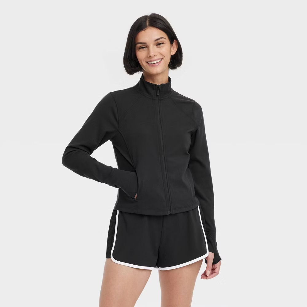 Women's Dynamic Flex Full Zip Jacket - All In Motion Black M