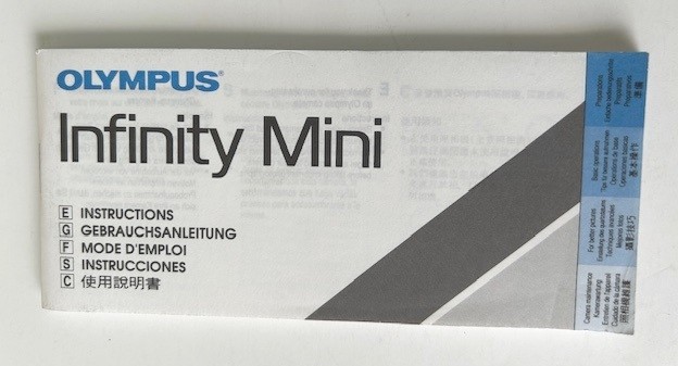 Olympus Infinity Mini Camera Instruction Manual multi-language