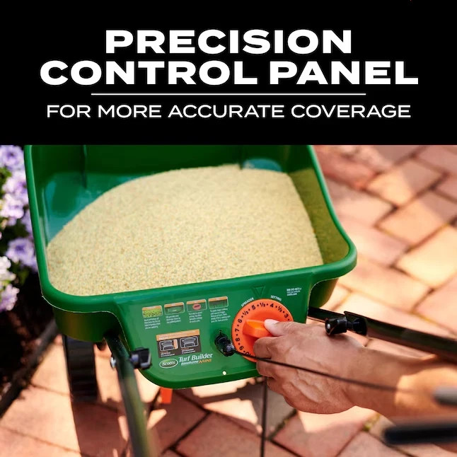 Scotts Turf Builder EdgeGuard Mini Broadcast Spreader 15-lb Capacity Compatible