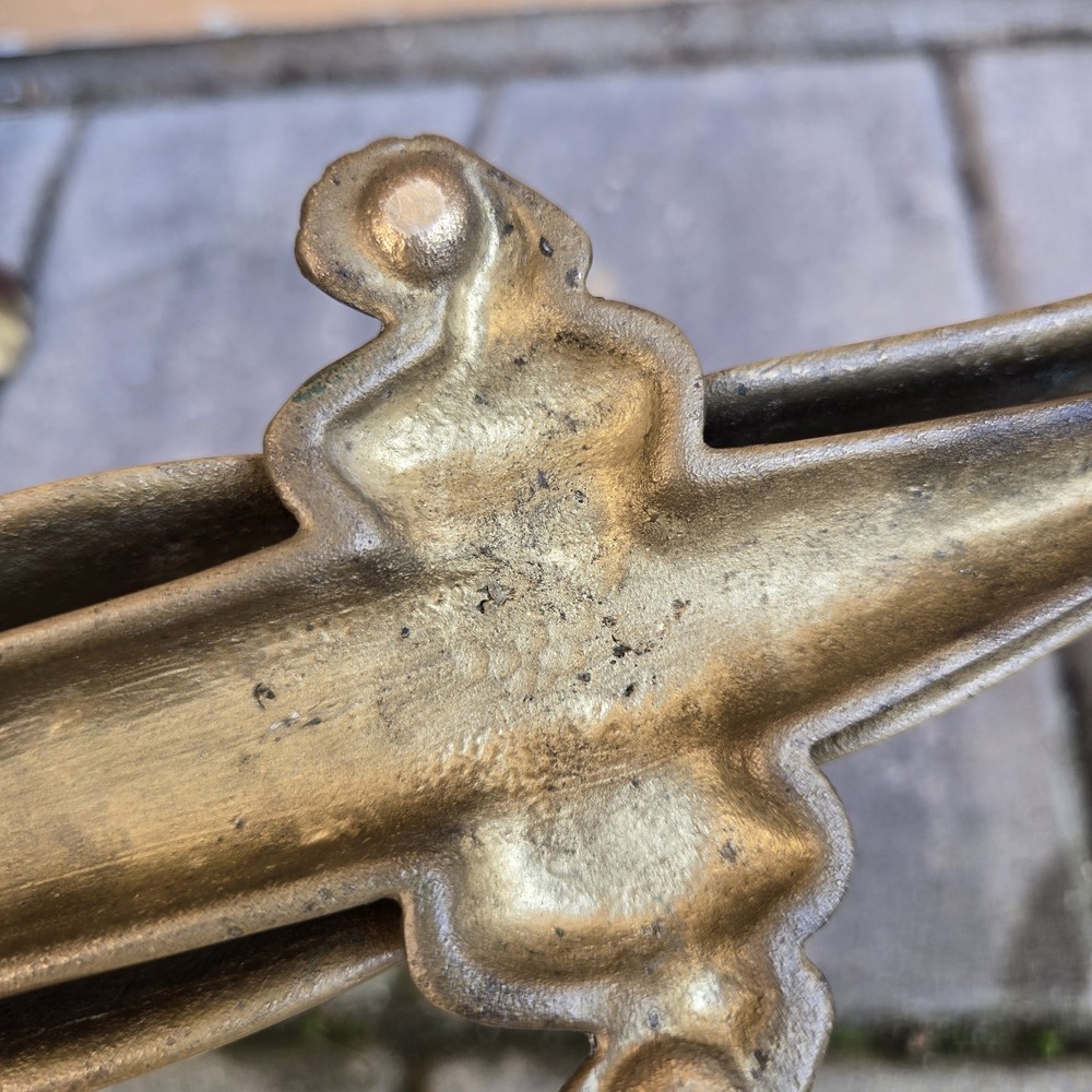 Vintage Brass?? Alligator Crocodile 15” Nut Cracker