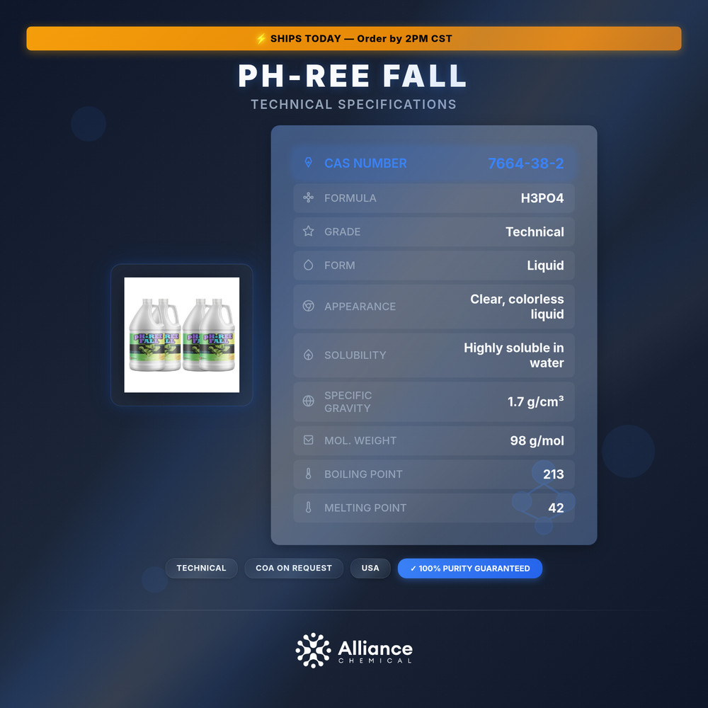 pH-Ree Fall - World Class Buffering Solution For PH Stability Made From Phosphor