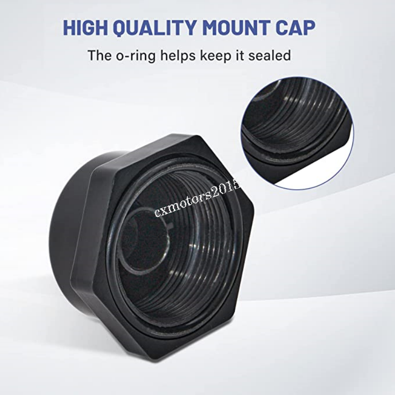 2 X Seal Dust Weather Rain Cap Cover To NMO CB HAM Radio Antenna Mount Protector