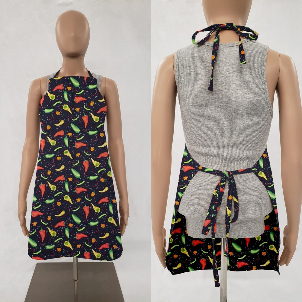 Hot Peppers Bib Apron