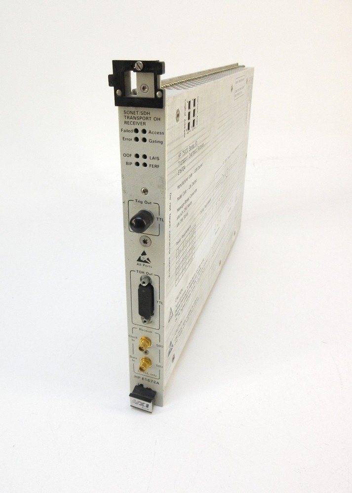 Hewlett Packard HP E1672A Sonet / SDH Transport OH Receiver VXI Module