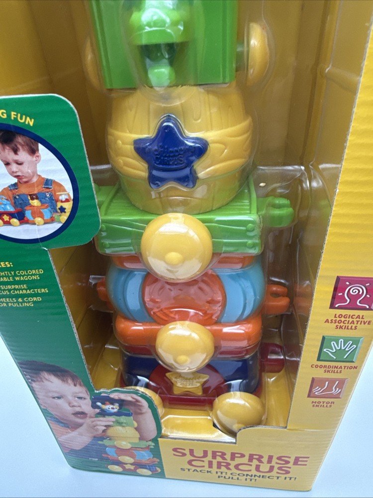 Chicco Surprise Circus - STACK IT! CONNECT IT! PULL IT! ~HTF~ NEW