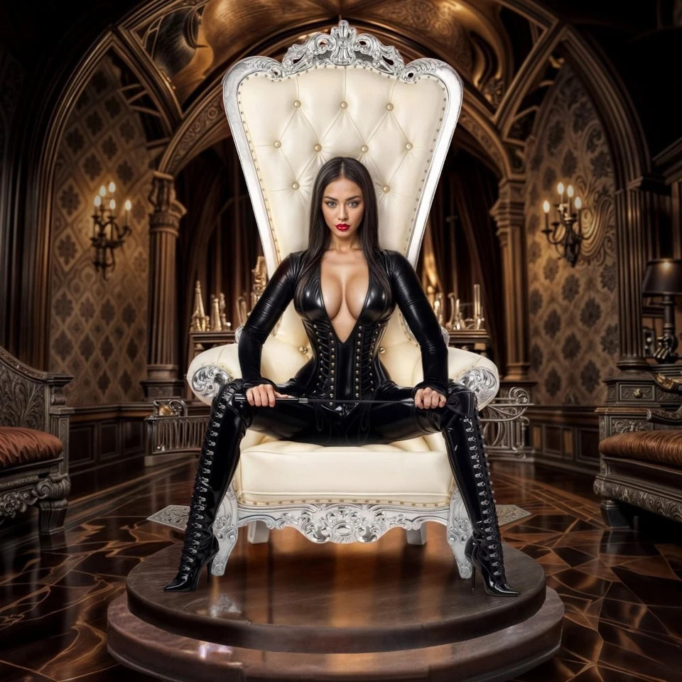 Master Series BDSM Throne Chair - Black