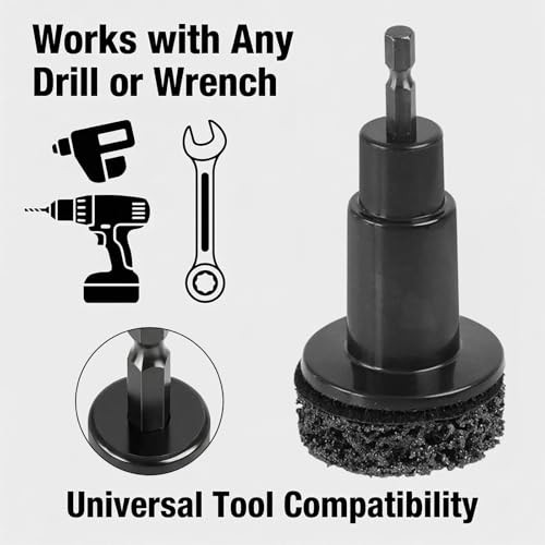 Wheel Hub Resurfacing & Stud Cleaning Kit, Quick Rust Removal Tool for Lug