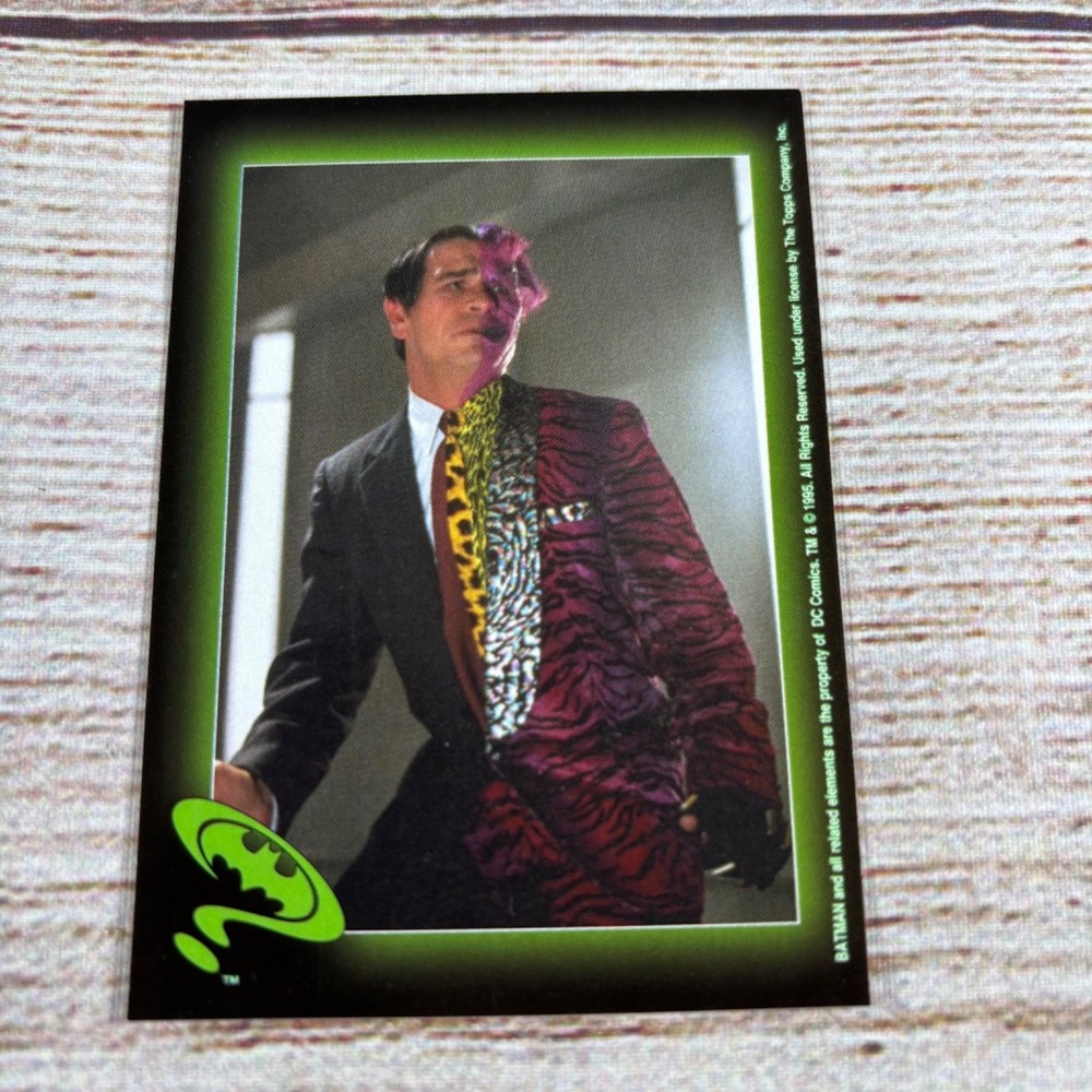1995 Topps Batman Forever Stickers - #8 Harvey Dent as Two-Face