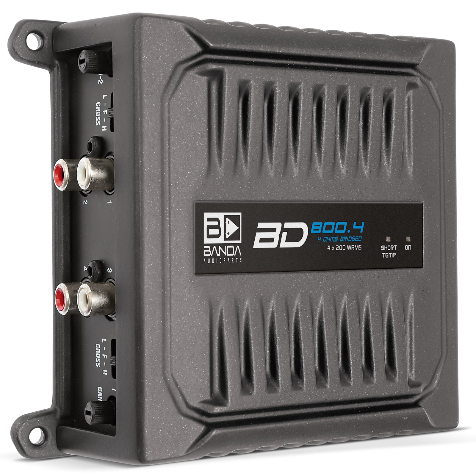 Banda 800 Watt 2-Ohm 4-Ch Pocket Series Compact Brazilian Amplifier BD-800.4-2