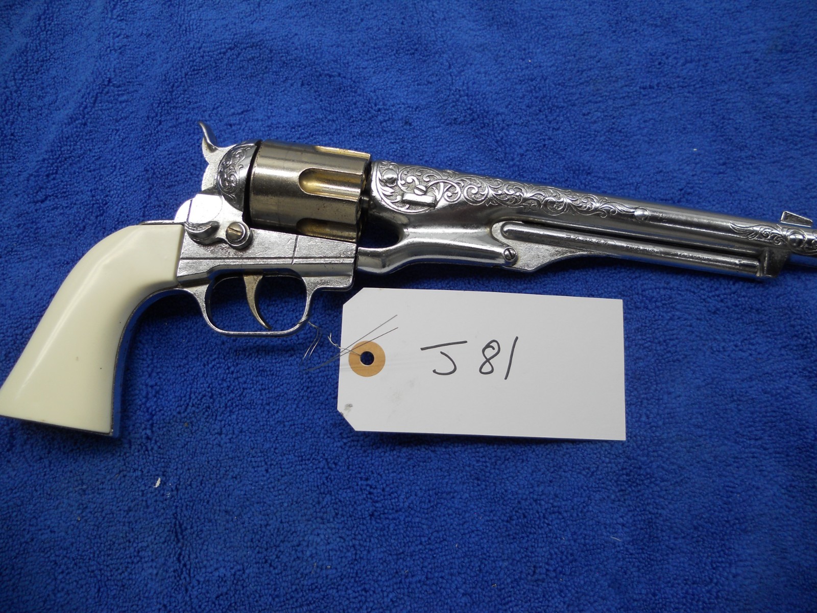 VINTAGE HUBLEY COLT 45 DIECAST CAP GUN Western EXCELLENT COND j81