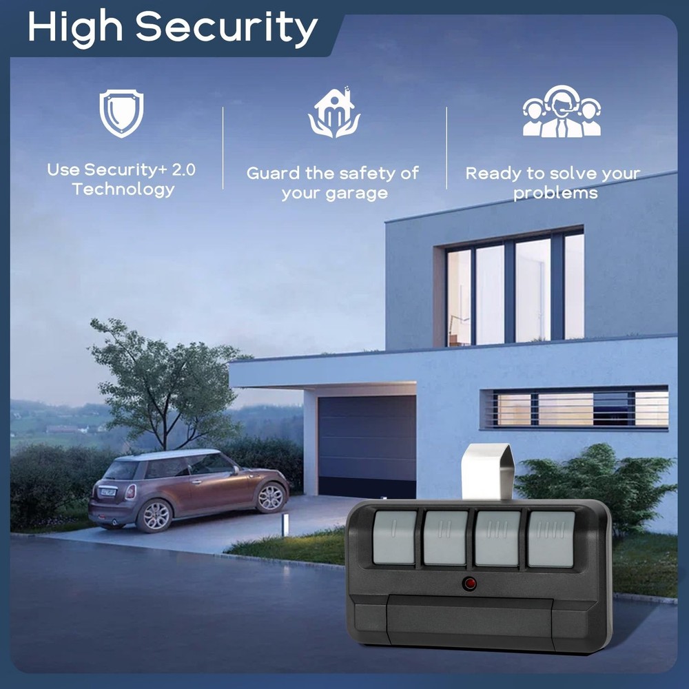 894LT 4-Button Remote Control for Garage Door Opener, 4 Button 894LT Learning...
