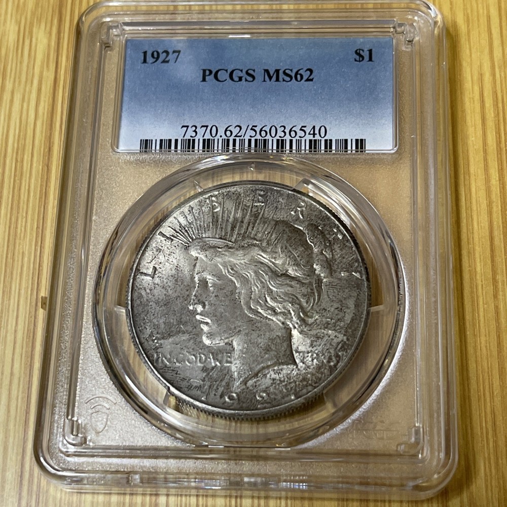 1927 PCGS MS-62  Peace Silver Dollar