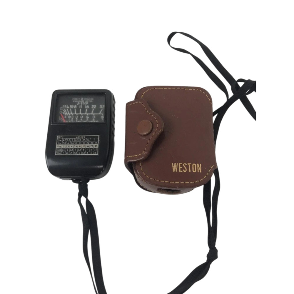 WESTON MODEL 853 Selenium Direct Reading Exposure Meter  - WORKING - with Case