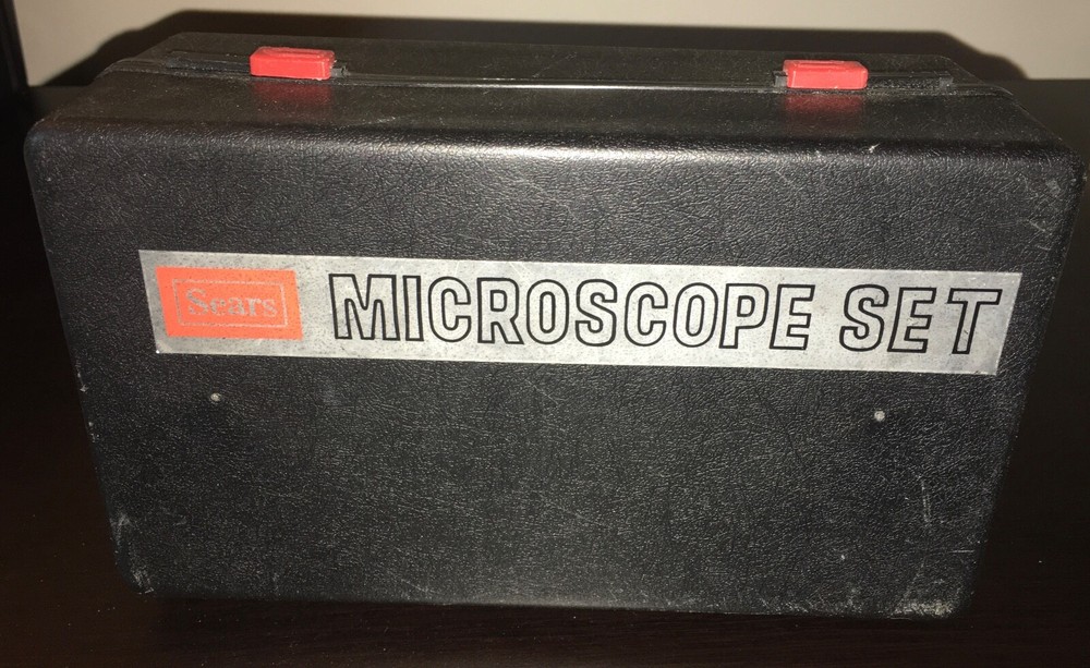 Sears Microscope Set vintage used 750x zoom