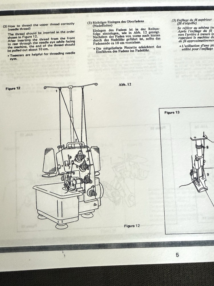 Baby Lock EA-605 Serger Instructions Booklet / Part Replacement Serger