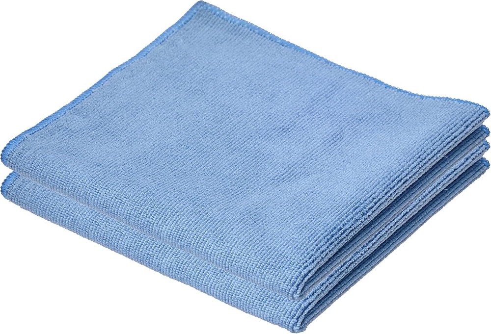Superio Blue Microfiber Cleaning Cloth 16"x16" Miracle Cloth (2)