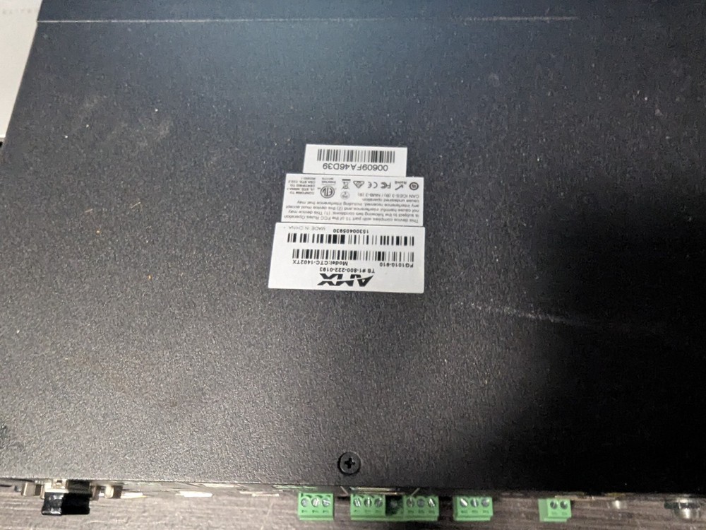 AMX CTC-1402TX & CTC-1402RX Units No Power