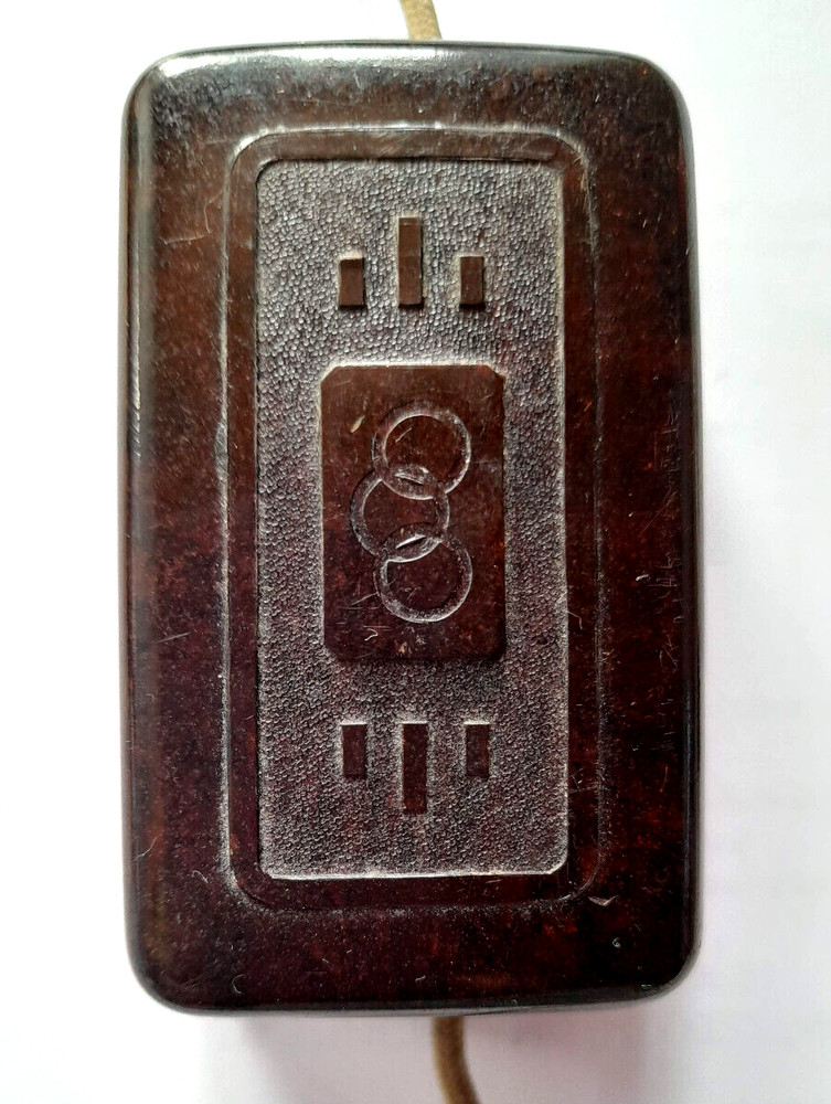 VINTAGE GERMAN RAZOR BLADE SHARPENER BAKELITE STRAP # 49.V